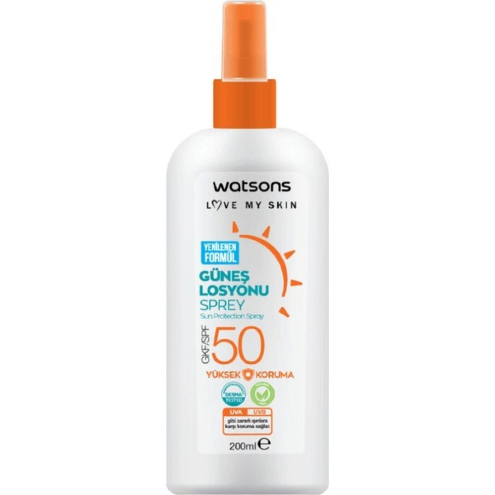Watsons Güneş Losyonu Spf 50 Sprey 200 ml Oto Boyaları Fiyatı