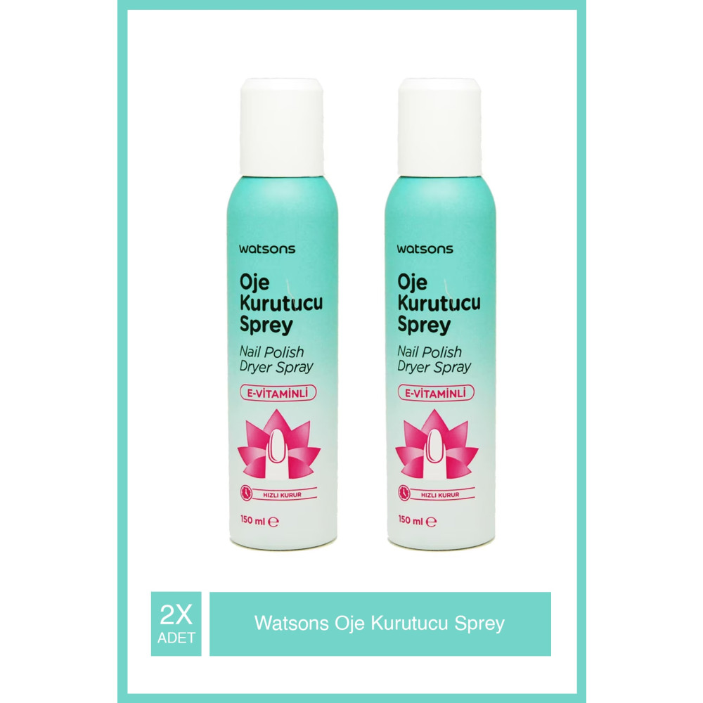 Watsons Oje Kurutucu Sprey 150 ml x2 Adet Makyaj Ürünleri Fiyatı