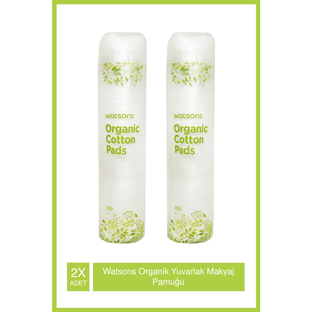 Watsons Organik Yuvarlak Makyaj Pamuğu 100 Adet X2 Adet Pamuklar Fiyatı
