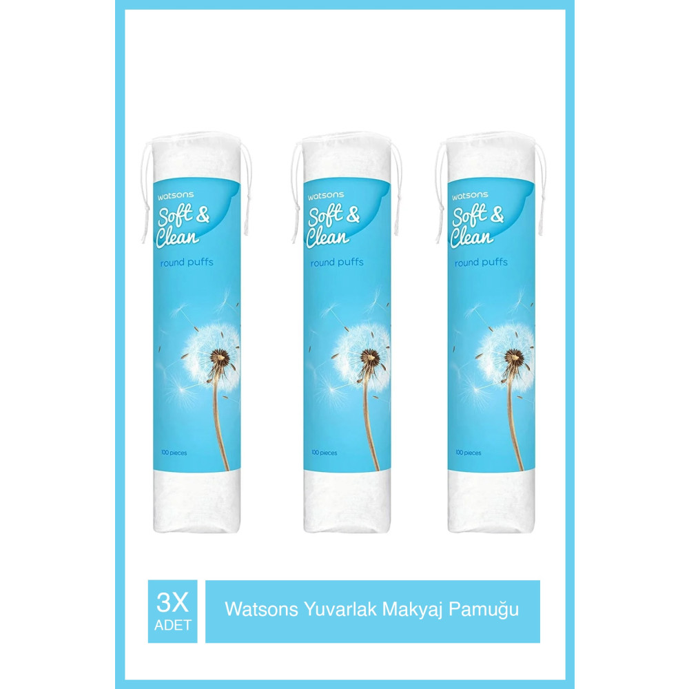 Watsons Yuvarlak Makyaj Pamuğu 100s X3 Adet Makyaj Ürünleri Fiyatı