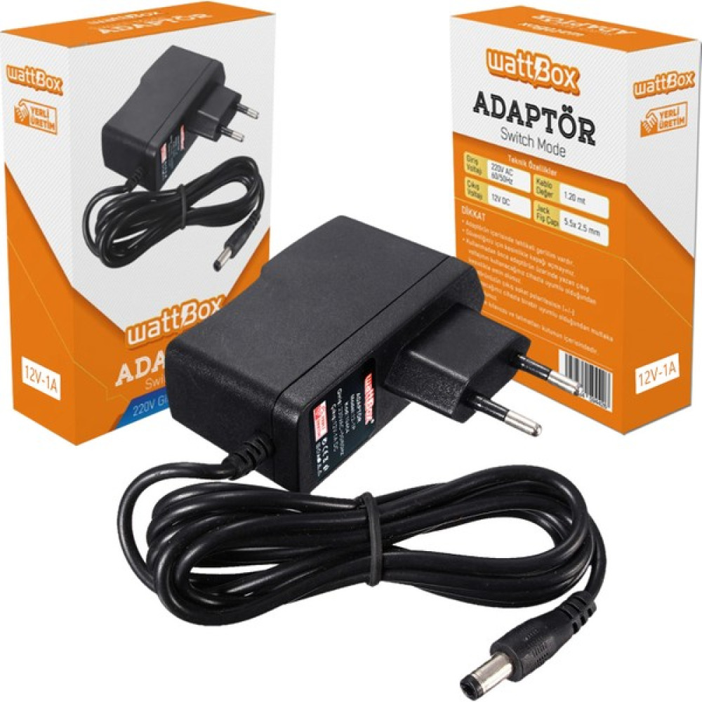 WattBox Adaptör 12V 1A Plastik Kasa Elektrikli El Aletleri Fiyatı