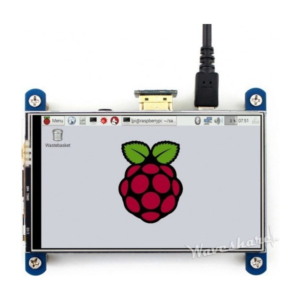 Waveshare 4 Inch HDMI Rezistif Dokunmatik IPS LCD Ekran - 800×480 Oyun & Hobi Fiyatı