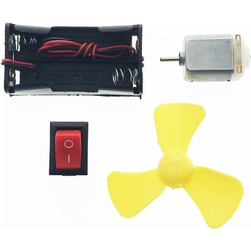 WaveShare Okul Deney Seti - 1 Dc Motor - Anahtar - Pil Yatağı - Pervane - Kablo Oyun & Hobi Fiyatı