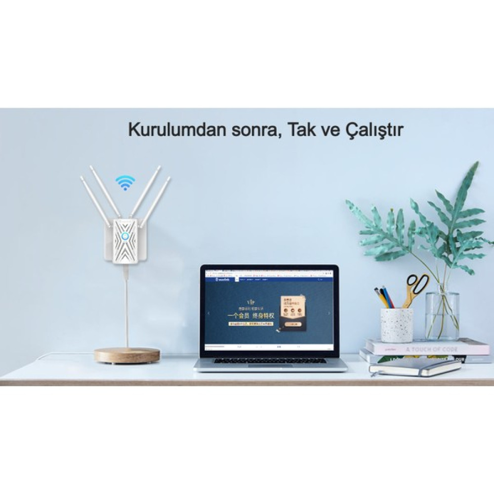 Wavlink AC1200 Dual-Band Wi-Fi Repeater Wifi Pro Sinyal Güçlendirici, Kablosuz Wall Plug, Menzil Genişletici Wireless Adaptör Fiyatı