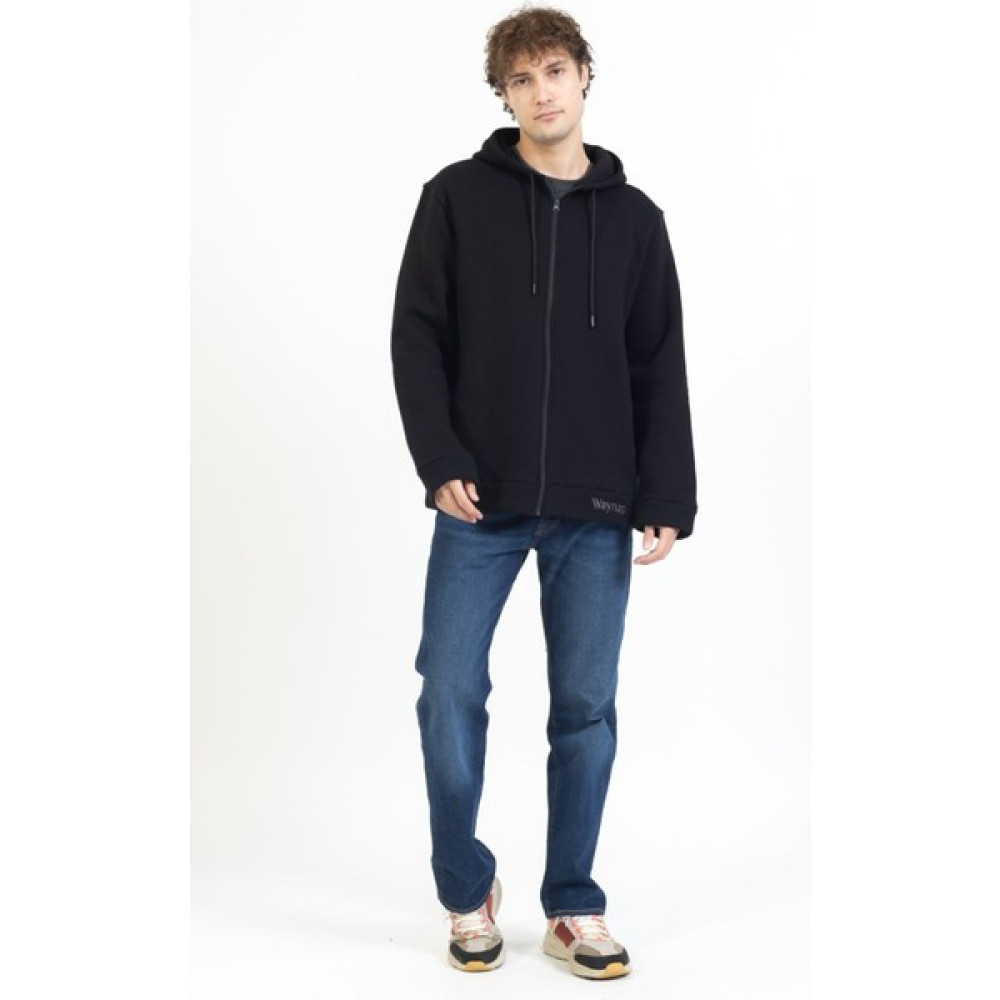 Waynap Erkek Kışlık Büyük Beden Kapşonlu Sweat Baskılı Fermuarlı Waynap Erkek Sweatshirt Fiyatı