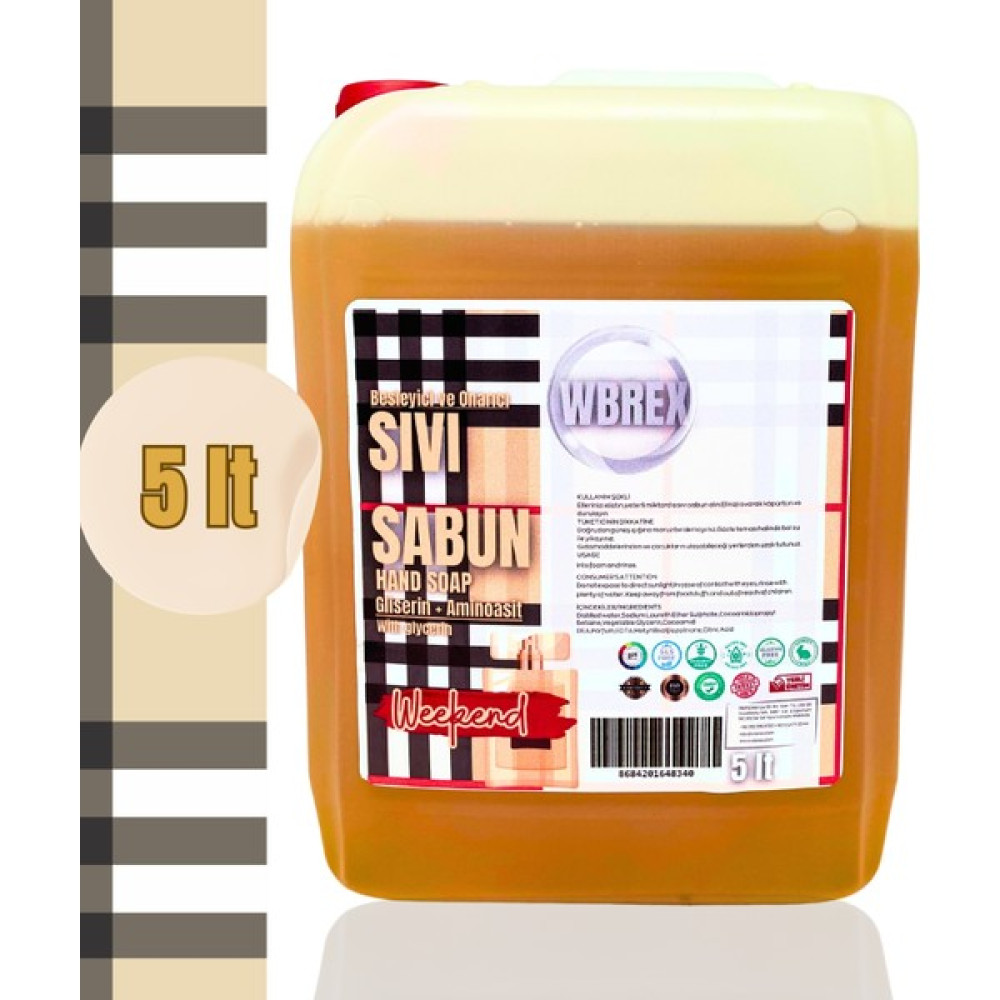 Wbrex Besleyici Sıvı El Sabunu Weekend Kokulu 5 lt Oto Boyaları Fiyatı