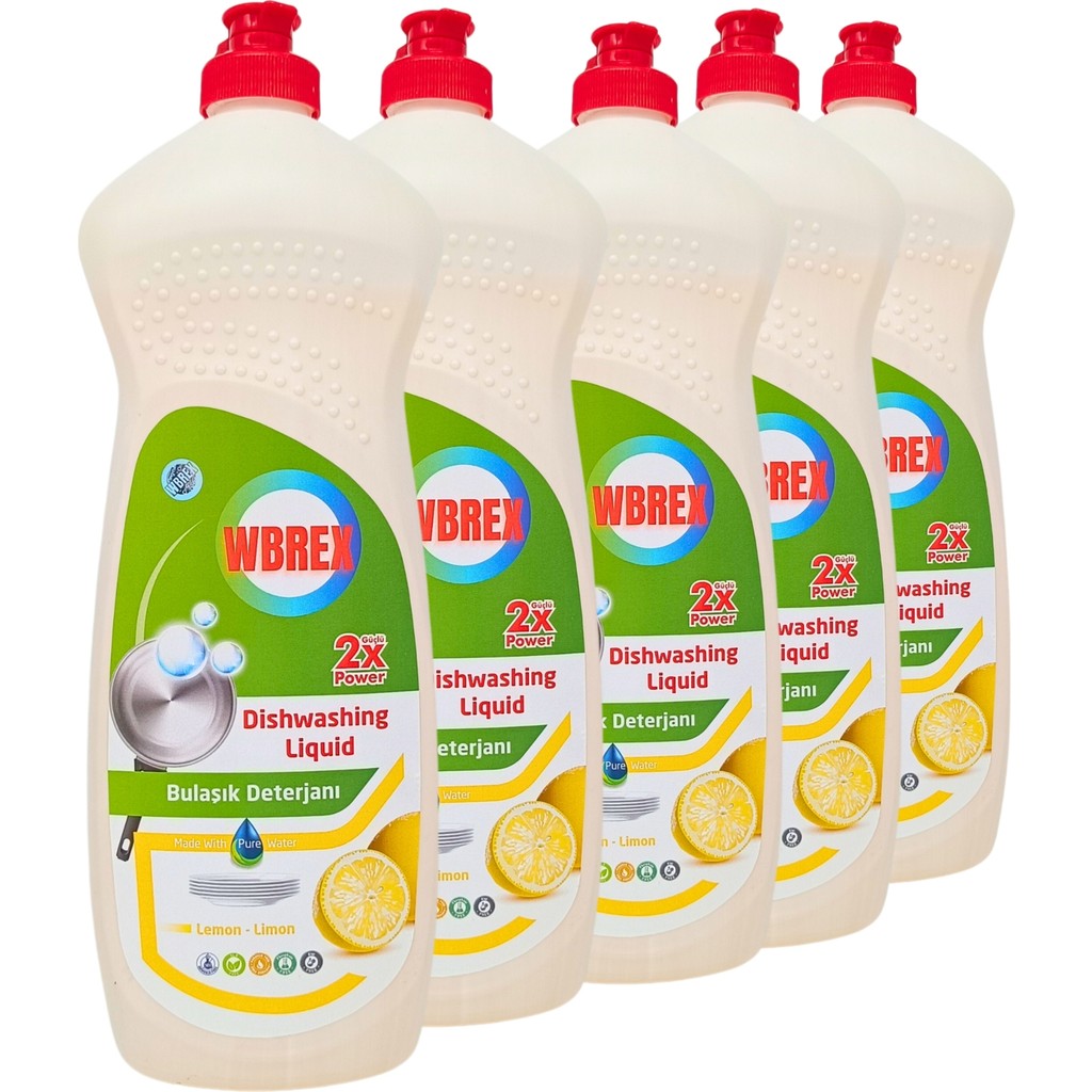 Wbrex Bulaşık Deterjanı Limon Kokulu 650 ml * 5 Bulaşık Yıkama Fiyatı
