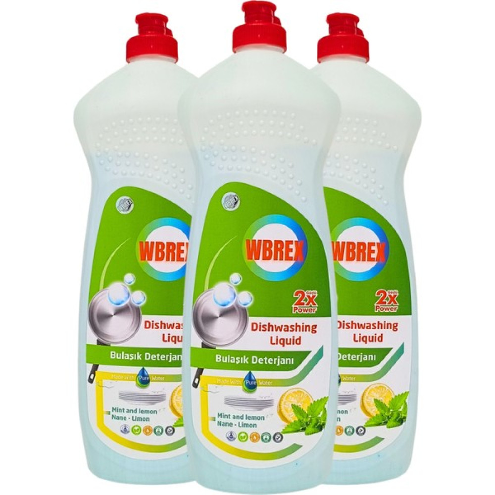 Wbrex Bulaşık Deterjanı Nane Limon Kokulu 650 ml * 3 Oto Boyaları Fiyatı