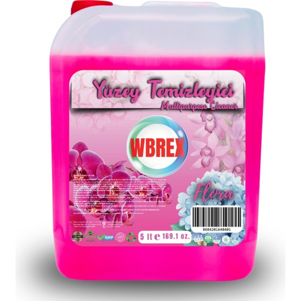 Wbrex Kıvamlı Yüzey Temizleyici Flora Çiçek Kokuları 5 lt Parlatıcı ve Temizleyiciler Fiyatı