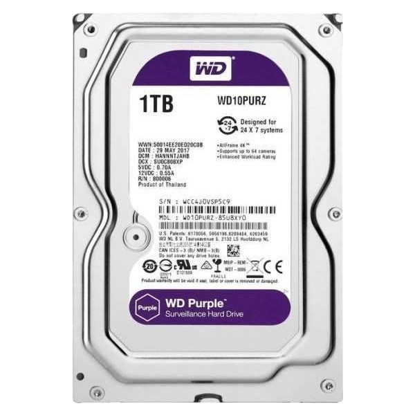 Wd 1 Tb 5400Rpm 64Mb Sata3 Purple 7/24 Hdd Sabit Diskler Fiyatı