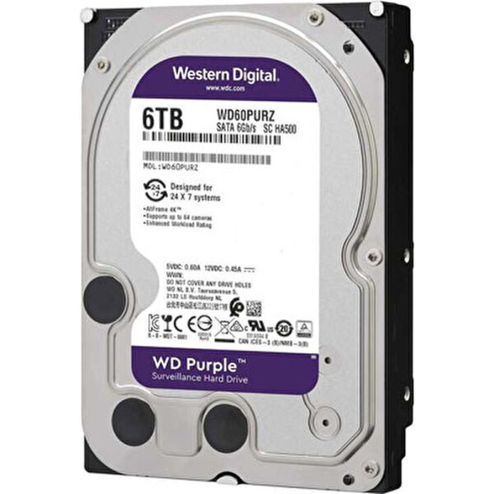 Wd 3.5 Purple 6tb Intellıpower 64MB Sata3 Güvenlik HDD WD63PURZ (7/24) SSD / Solid State Drive Fiyatı