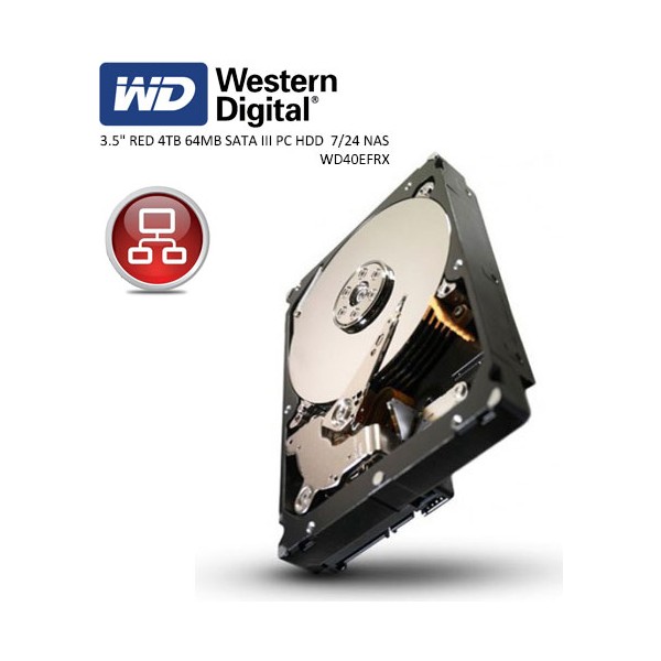 Wd 3.5 Red 4tb Intellıpower 64MB Sata3 Nas HDD WD40EFRX (7/24) Sabit Diskler Fiyatı