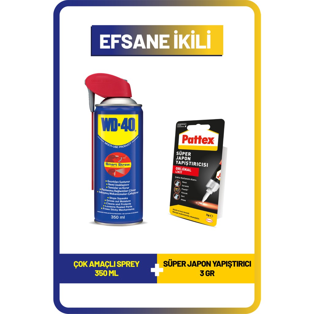 Wd-40 350 ml + Pattex Sk 3 Gr. Diğer Fiyatı