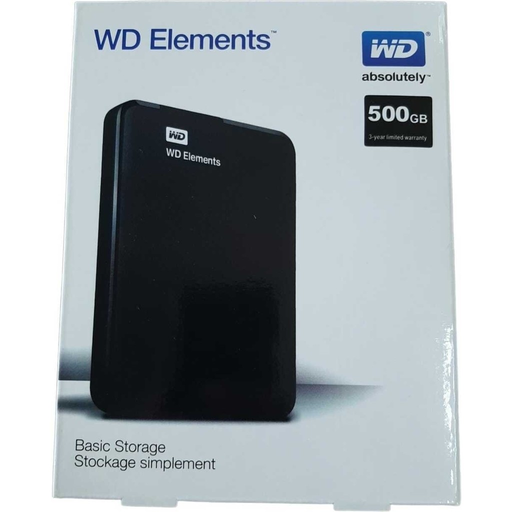 Wd Elements Wd 500 GB Taşınabilir Harici Harddisk 500 GB USB 3.0 2.5" HDD Siyah - Altın Sabit Diskler Fiyatı