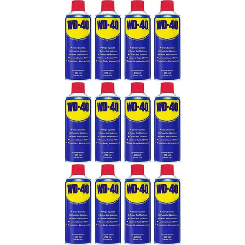Wd‑40 Çok Amaçlı Yağlayıcı-Pas Sökücü 200 ml 1 Paket ( 12 Adet ) Bakım Spreyleri Fiyatı