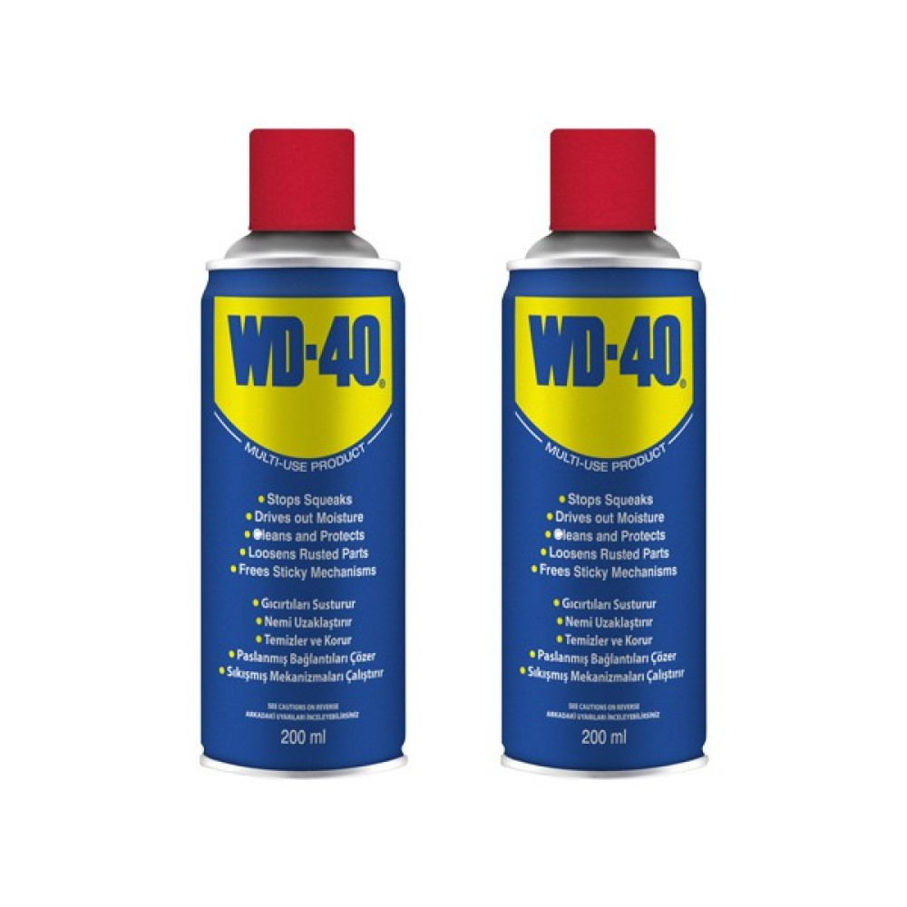 WD40 Pas Sökücü, Koruyucu, Yağlayıcı Sprey 200ML 2 Adet Oto Boyaları Fiyatı
