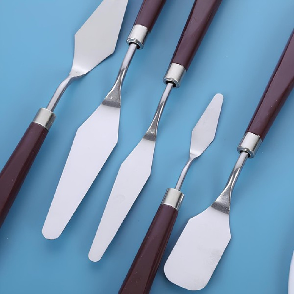 Weather Forecast 5 Parça Resim Spatula Seti Boya Palet Bıçağı Painting Knife CIN549 Fırça Fiyatı