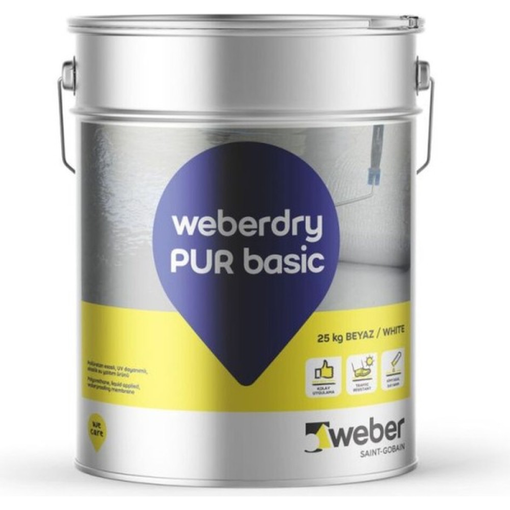 Weber Dry Pur Basic Gri Poliüretan Su Yalıtımı 25 kg Oto Boyaları Fiyatı