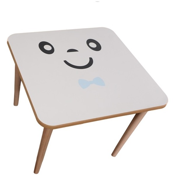 Webkapinda Ahşap Çocuk Masa Erkek Stickerlı - Mavi Diğer Fiyatı