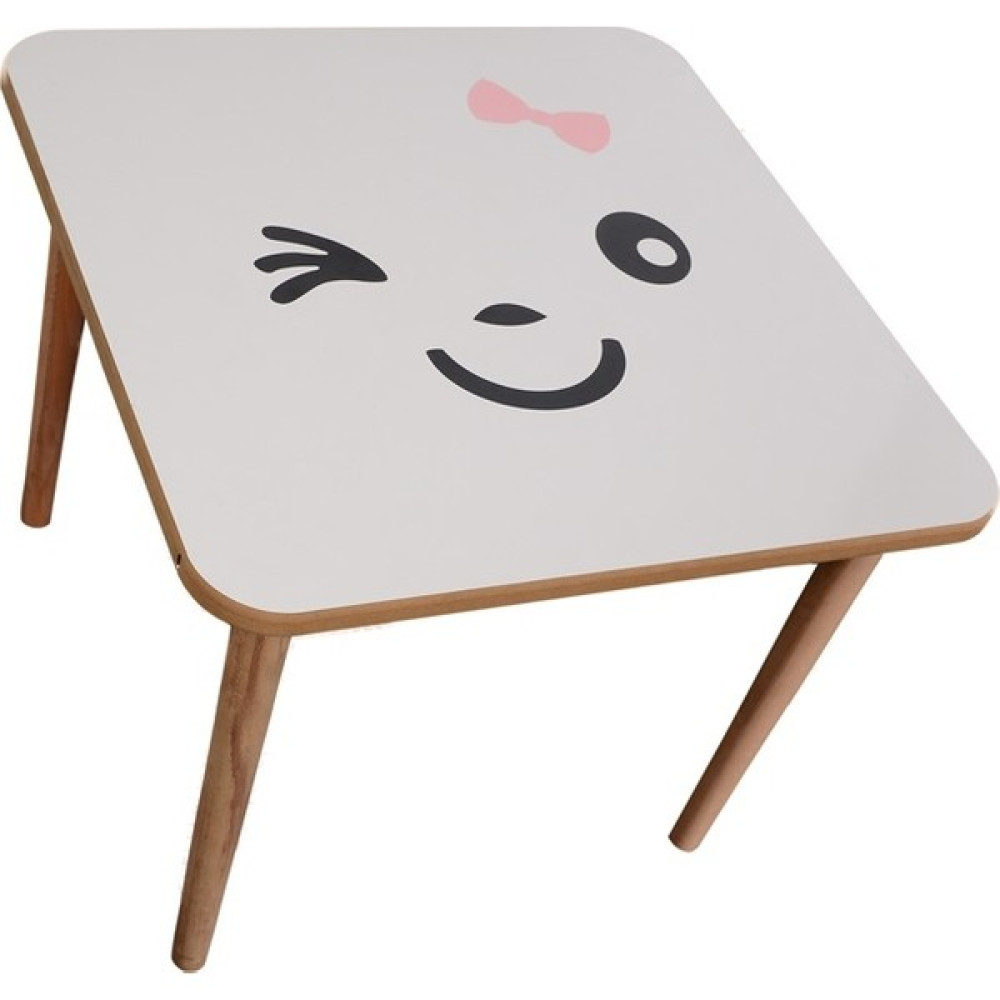 Webkapinda Ahşap Çocuk Masa Kız Stickerlı - Pembe Masa - Sandalye & Tabure Fiyatı