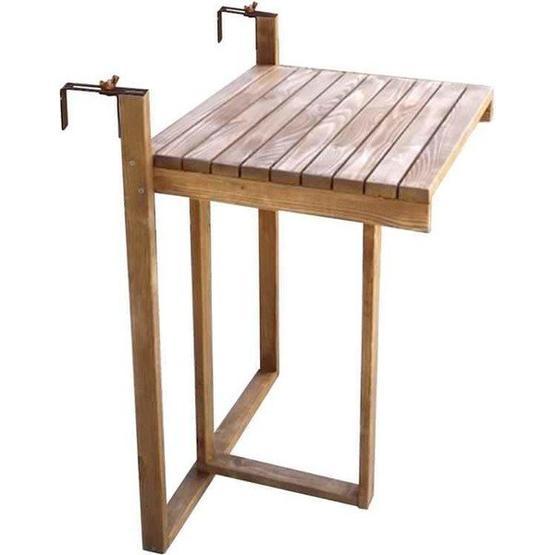 Weblonya 2167 Ahşap Balkon Masası Katlanır Masa