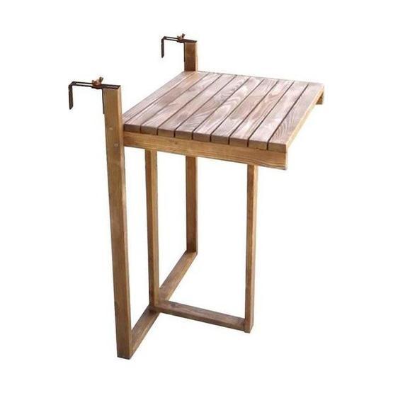 Weblonya 2167 Ahşap Balkon Masası Katlanır Masa