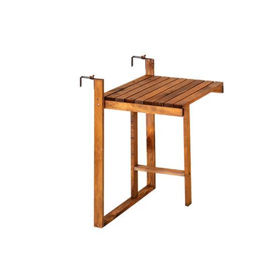 Weblonya 2167 Ahşap Balkon Masası Katlanır Masa