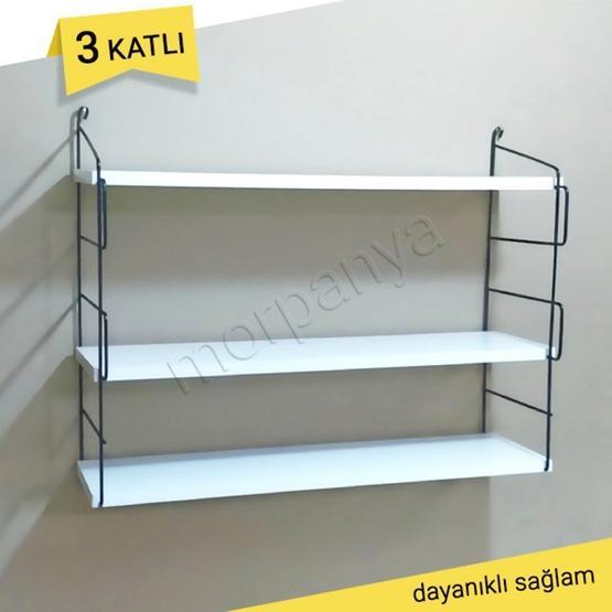 Weblonya 3 Katlı Kitaplık Duvar Rafı