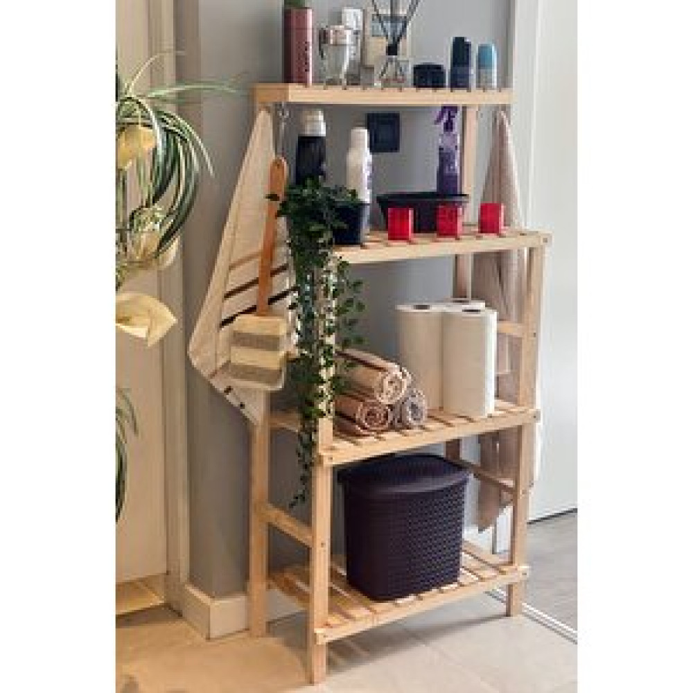 Webotto 8 Banyo Dolabı Ahşap Banyo Düzenleyici Raf Çok Amaçlı Banyo Mutfak Rafı Mob184 Gardrop & Dolap Fiyatı