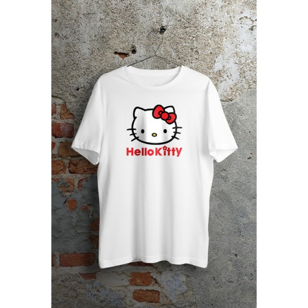 WebStyle Hello Kitty Smile Unisex Tshirt Bayan T-shirt Fiyatı