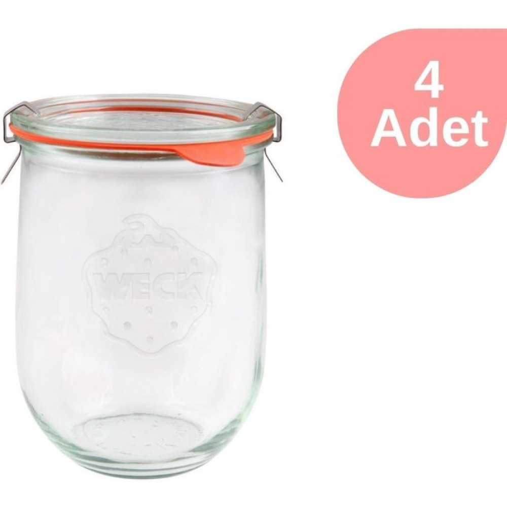 Weck 1062 ml Lale Cam Kavanoz Seti 4 Adet Saklama Kapları Fiyatı