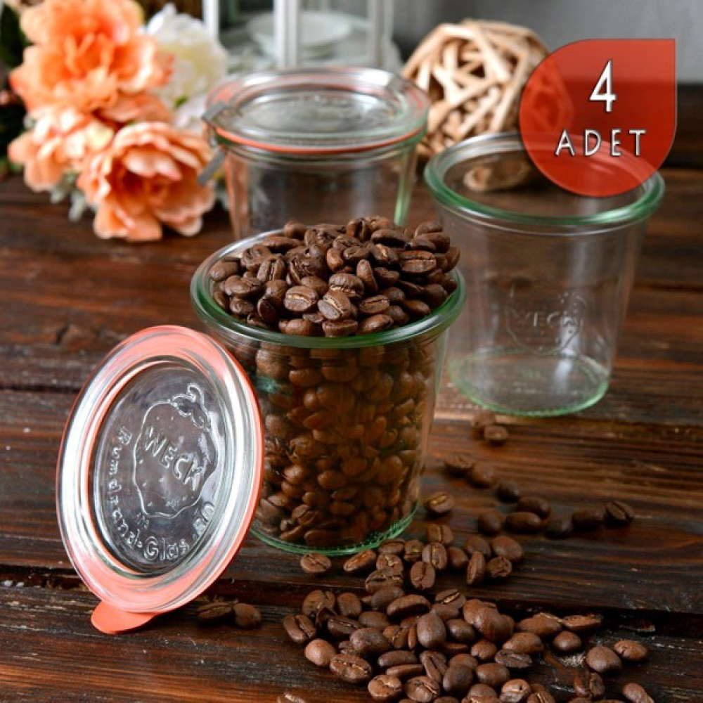 Weck 290 ml Cam Saklama Kavanoz Seti (4 Adet) Saklama Kapları Fiyatı