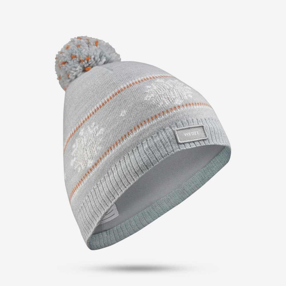 Wedze Çocuk Kayak Beresi - Gri - Jacquard Bere & Kep (Outdoor) Fiyatı