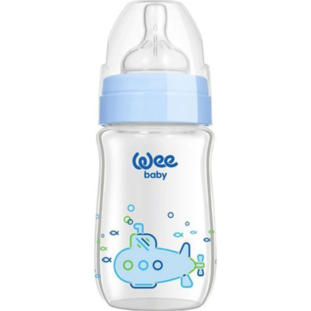 Wee Baby 140 Isıya Dayanıklı Cam Biberon 180 ml Mavi - 250 ml Biberon Fiyatı