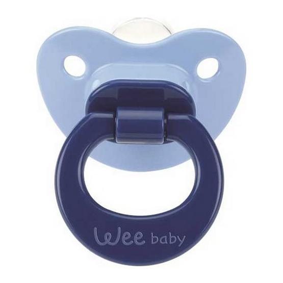 Wee Baby 819 6+ Ay Silikon Mat Gövdeli Damaklı Uçlu Emzik Lila
