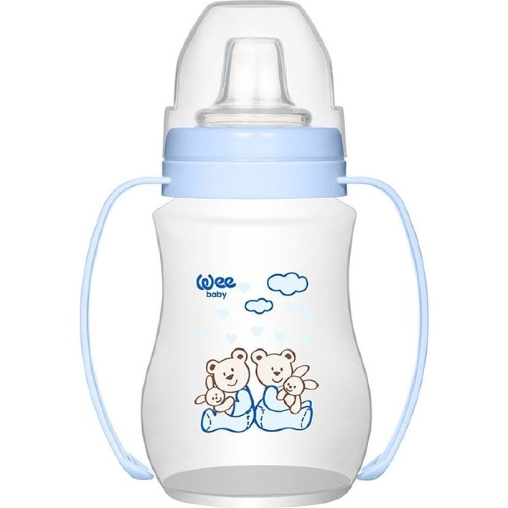 Wee Baby Antikolik Akıtmaz Kulplu PP Bardak 250 ml Mavi Bebek Beslenme Gereçleri Fiyatı