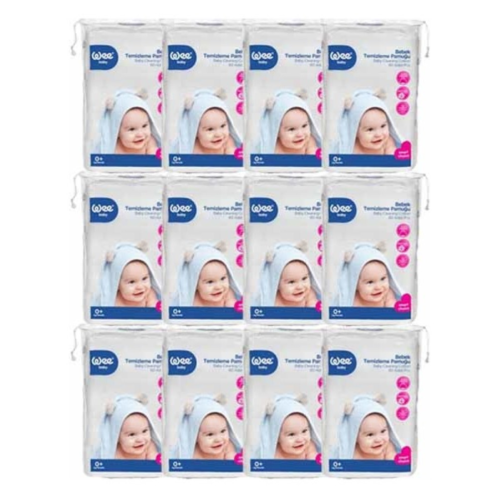 Wee Baby Bebek Temizleme Pamuğu 60 Lı x 12 Adet Bebek Kulak Çubuğu Fiyatı