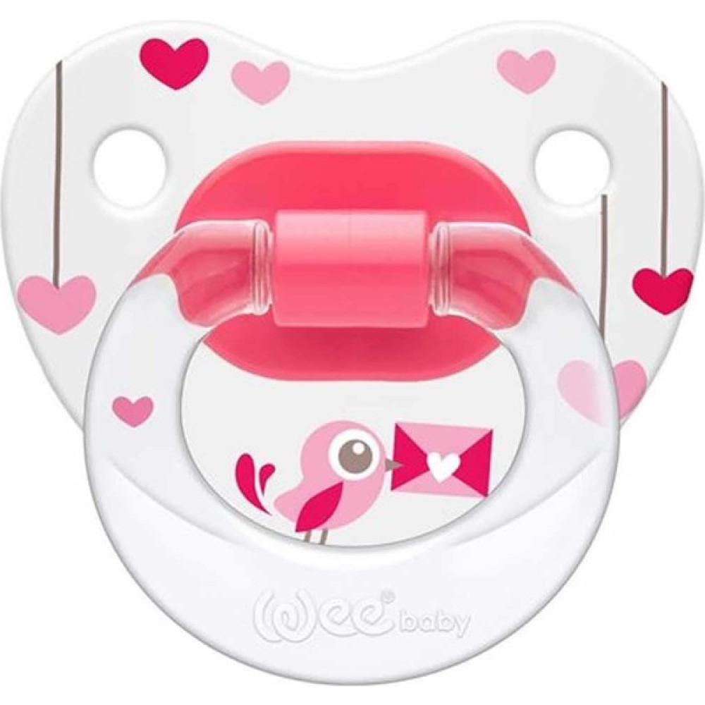 Wee Baby Desenli Damaklı No 1 Emzik 0-6 Ay - Pembe - 0 - 6 Ay Emzik Fiyatı
