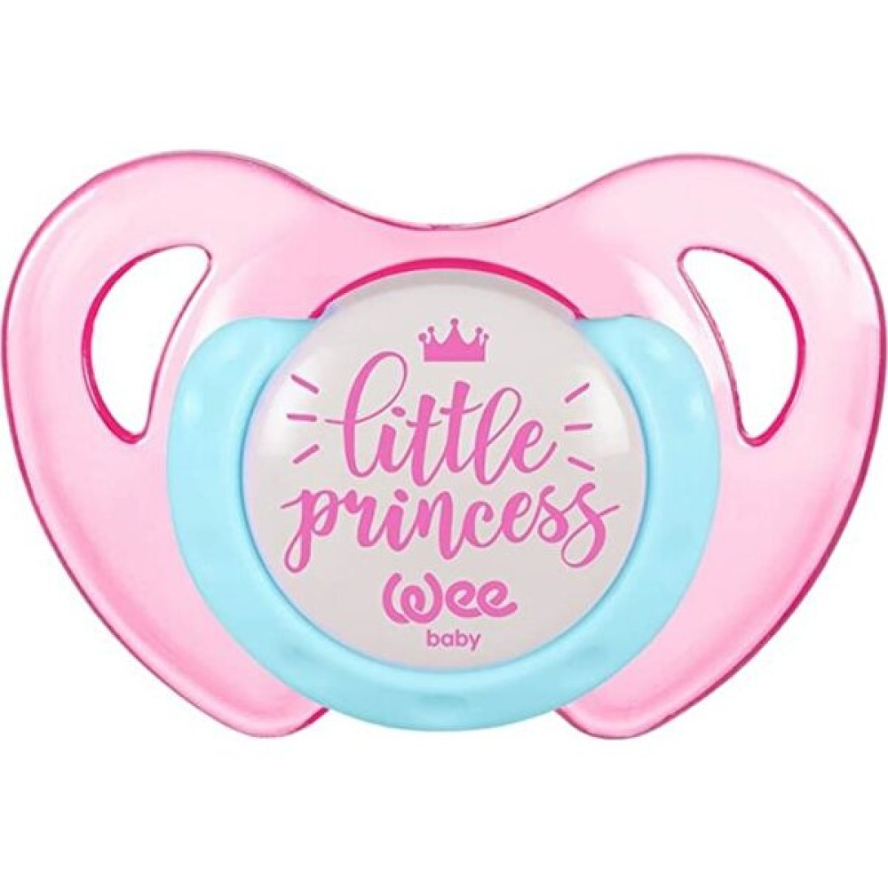 Wee Baby Desenli Kelebek Damaklı Silikon Emzik 0-6 Ay WE172 - Pembe - 0 - 6 Ay Emzik Fiyatı