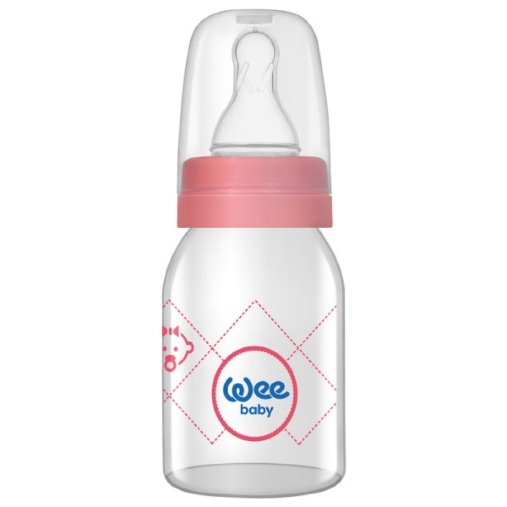 Wee Baby Klasik Cam Biberon - Pembe - 125 ml Biberon Fiyatı