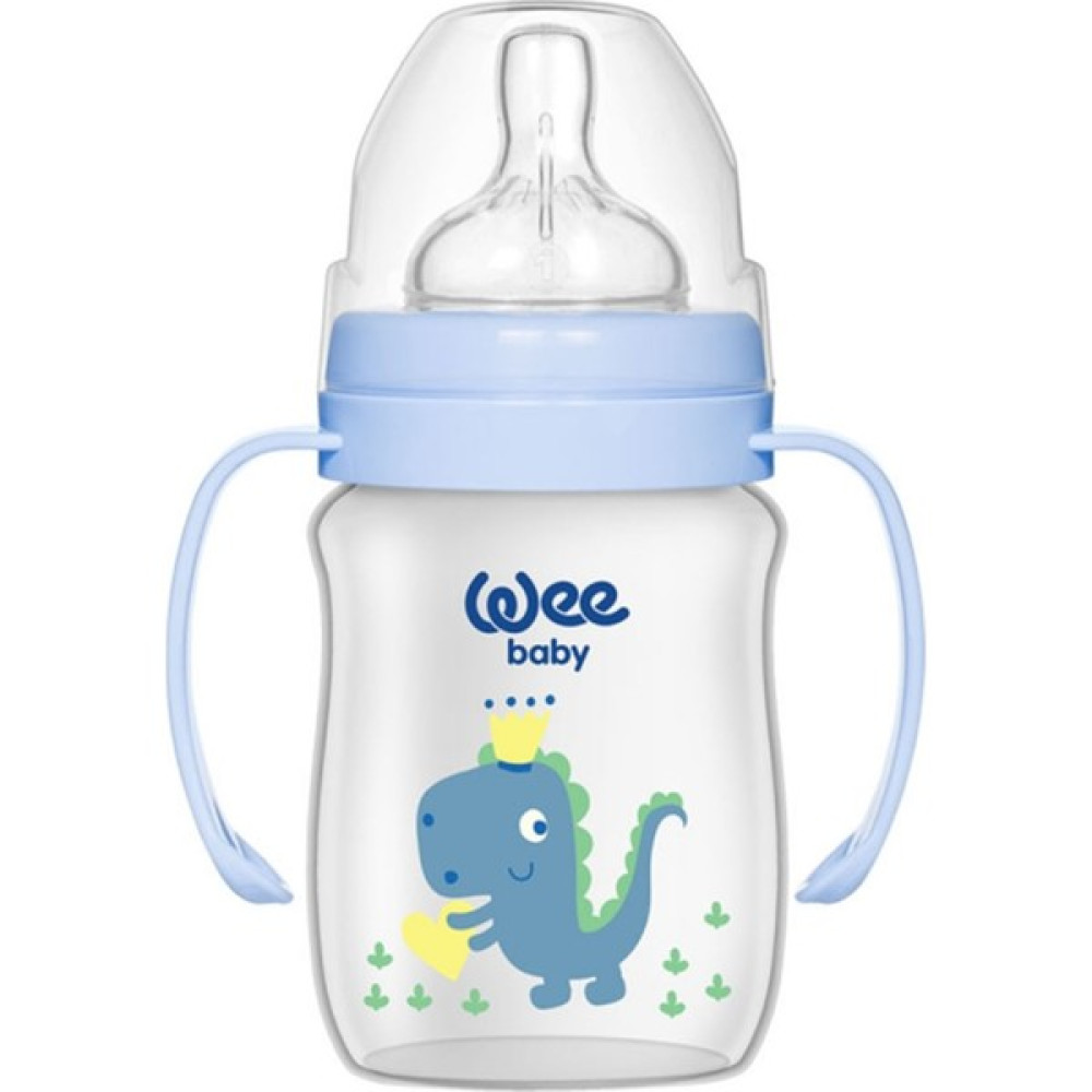 Wee Baby Klasik Geniş Ağızlı Kulplu Pp Biberon 150 ml - Açık Mavi Biberon Fiyatı