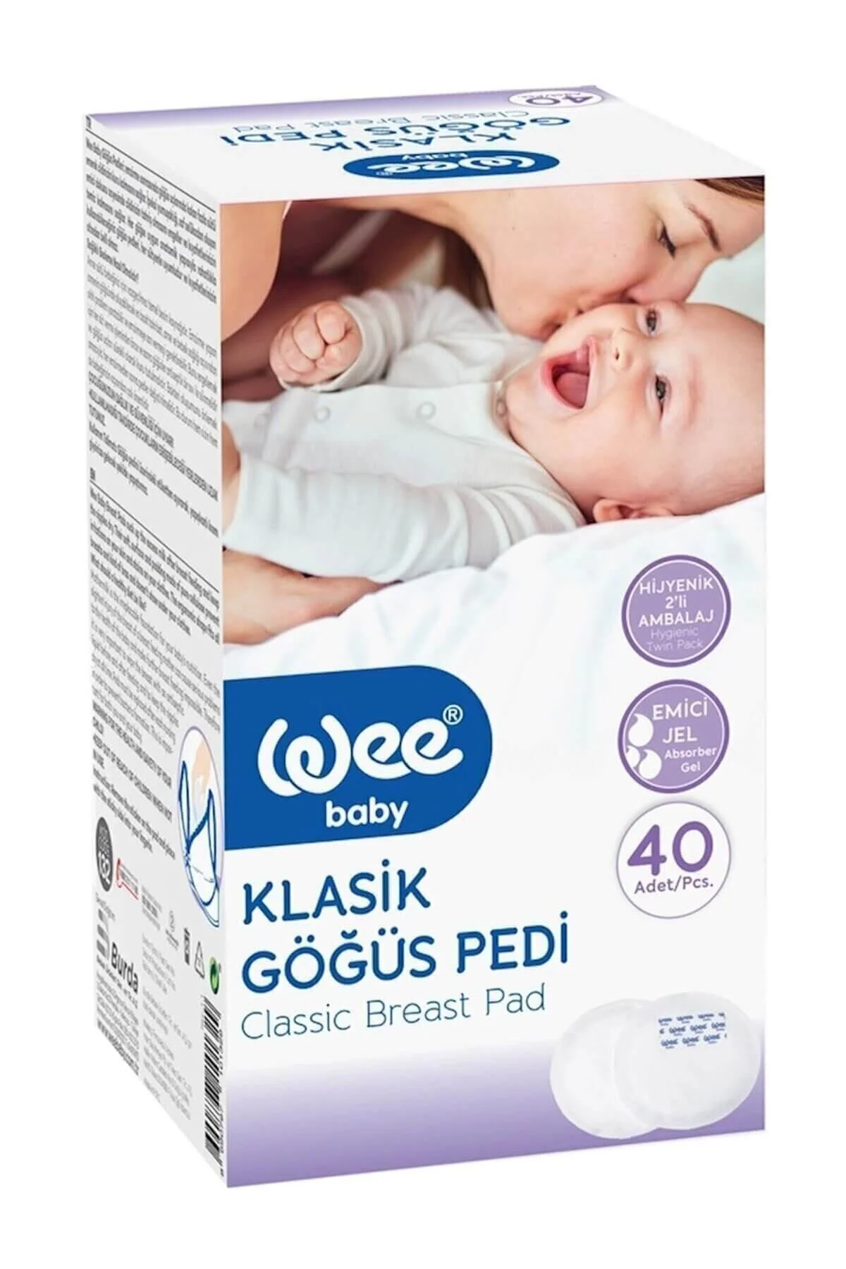 Wee Baby Klasik Göğüs Pedi 40 Adet" Göğüs Pedleri & Koruyucular Fiyatı
