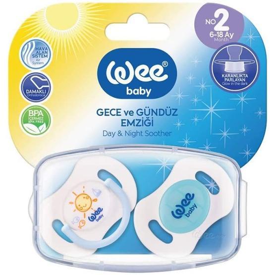 Wee Baby No:2 Mavi Gece Gündüz 2'li Emzik