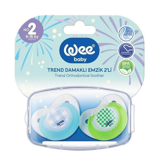 Wee Baby No:2 Trend Damaklı 2'li Emzik