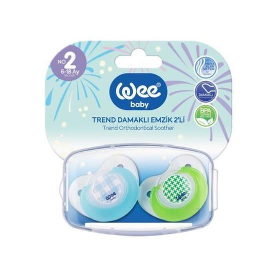 Wee Baby No:2 Trend Damaklı 2'li Emzik