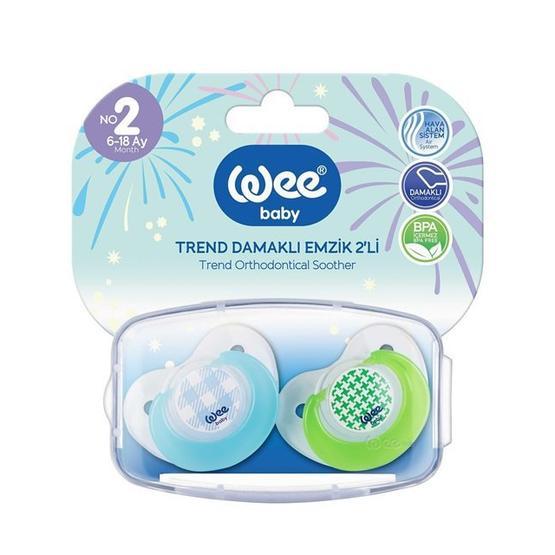 Wee Baby No:2 Trend Damaklı 2'li Emzik