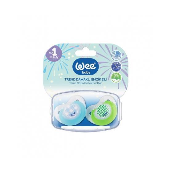 Wee Baby No:2 Trend Damaklı 2'li Emzik