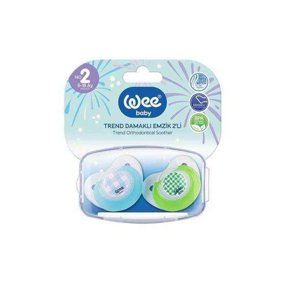 Wee Baby No:2 Trend Damaklı 2'li Emzik