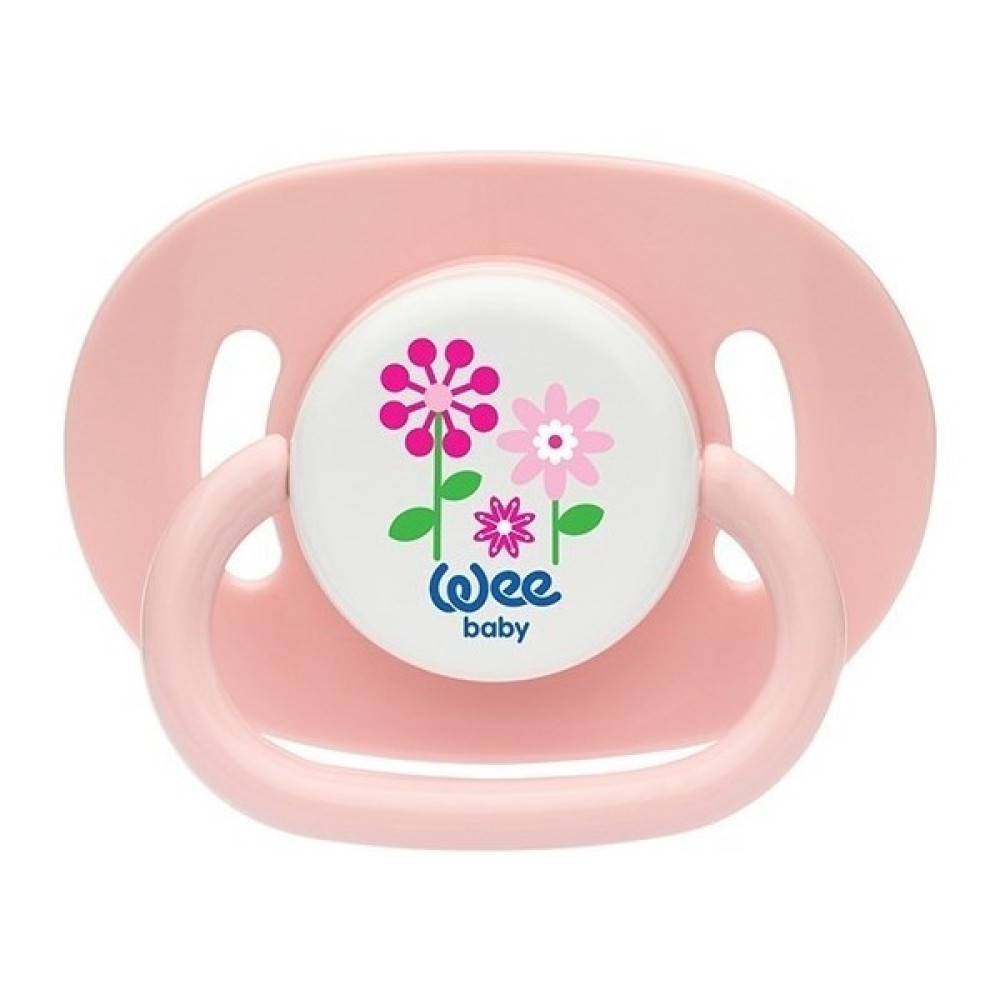 Wee Baby Oval Gövdeli Yuvarlak Uçlu Emzik 18+Ay No:3 831 - Pembe - 18+ Ay Emzik Fiyatı