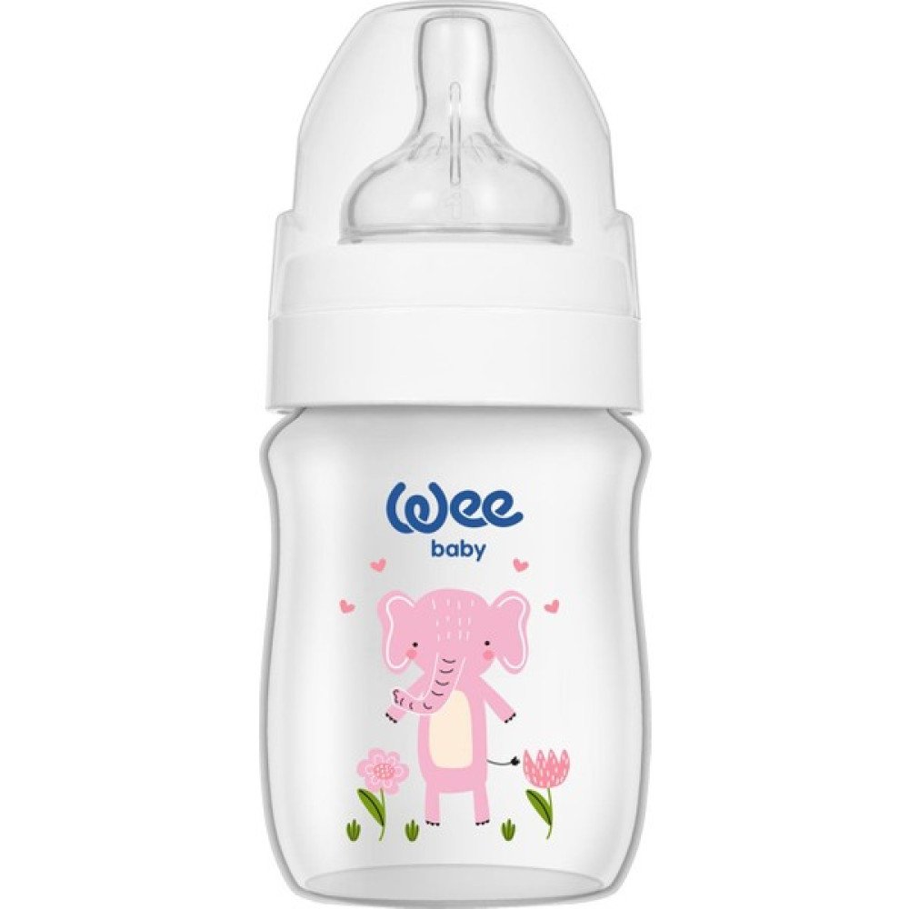 Wee Baby Safari Biberon 150 ml Pembe Fil Biberon Fiyatı